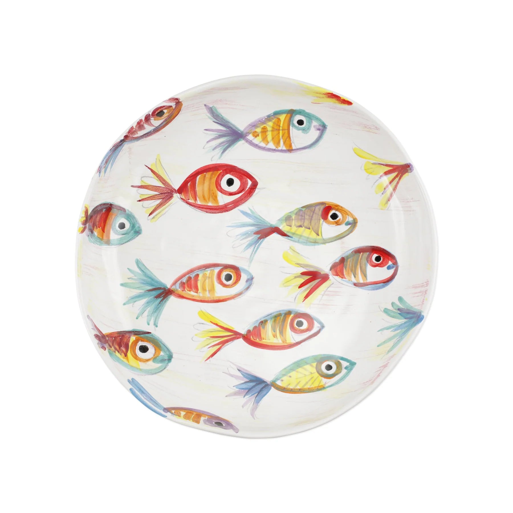 Vietri Pesci Colorati Shallow Bowl