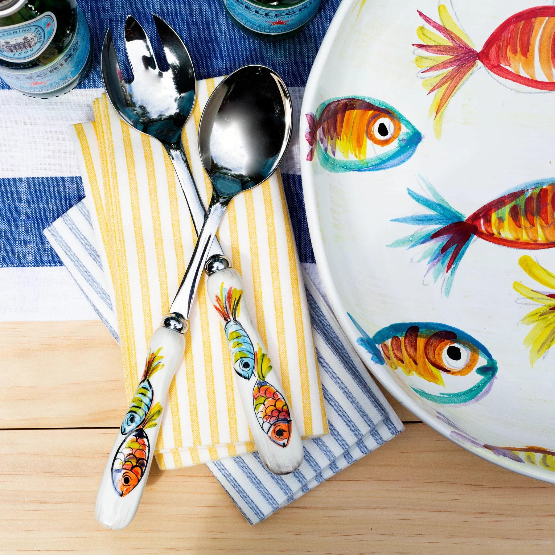 Vietri Pesci Colorati Shallow Bowl