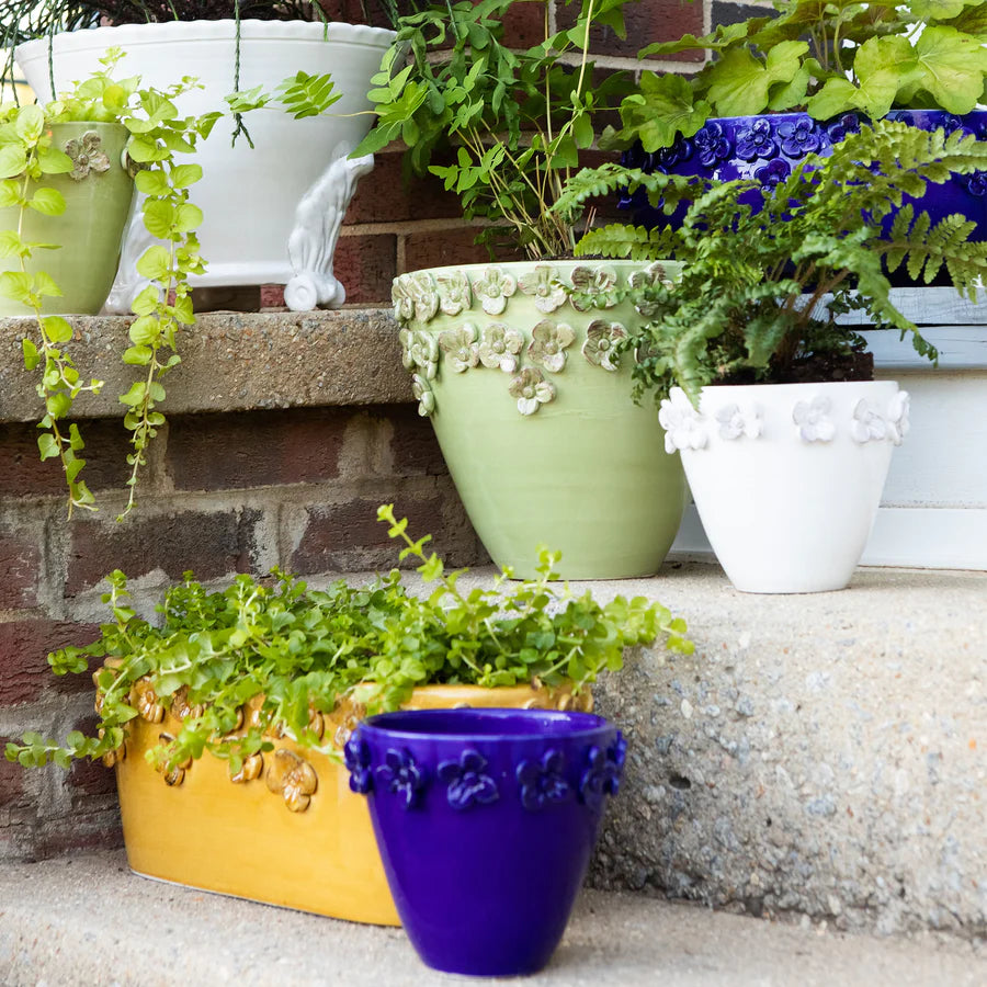 Vietri Rustic Garden Small Cachepot