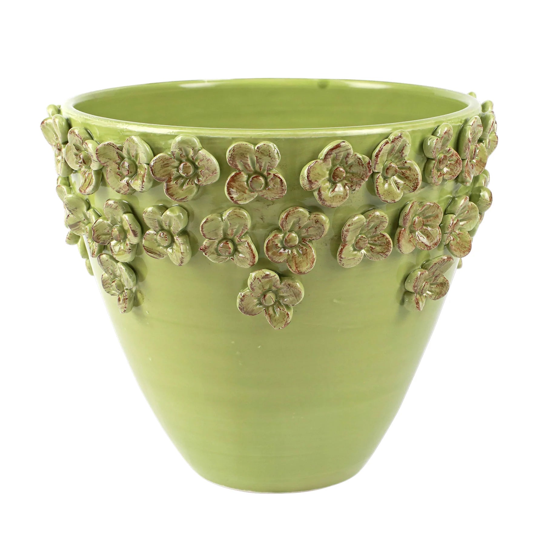 Vietri Rustic Garden Medium Cachepot