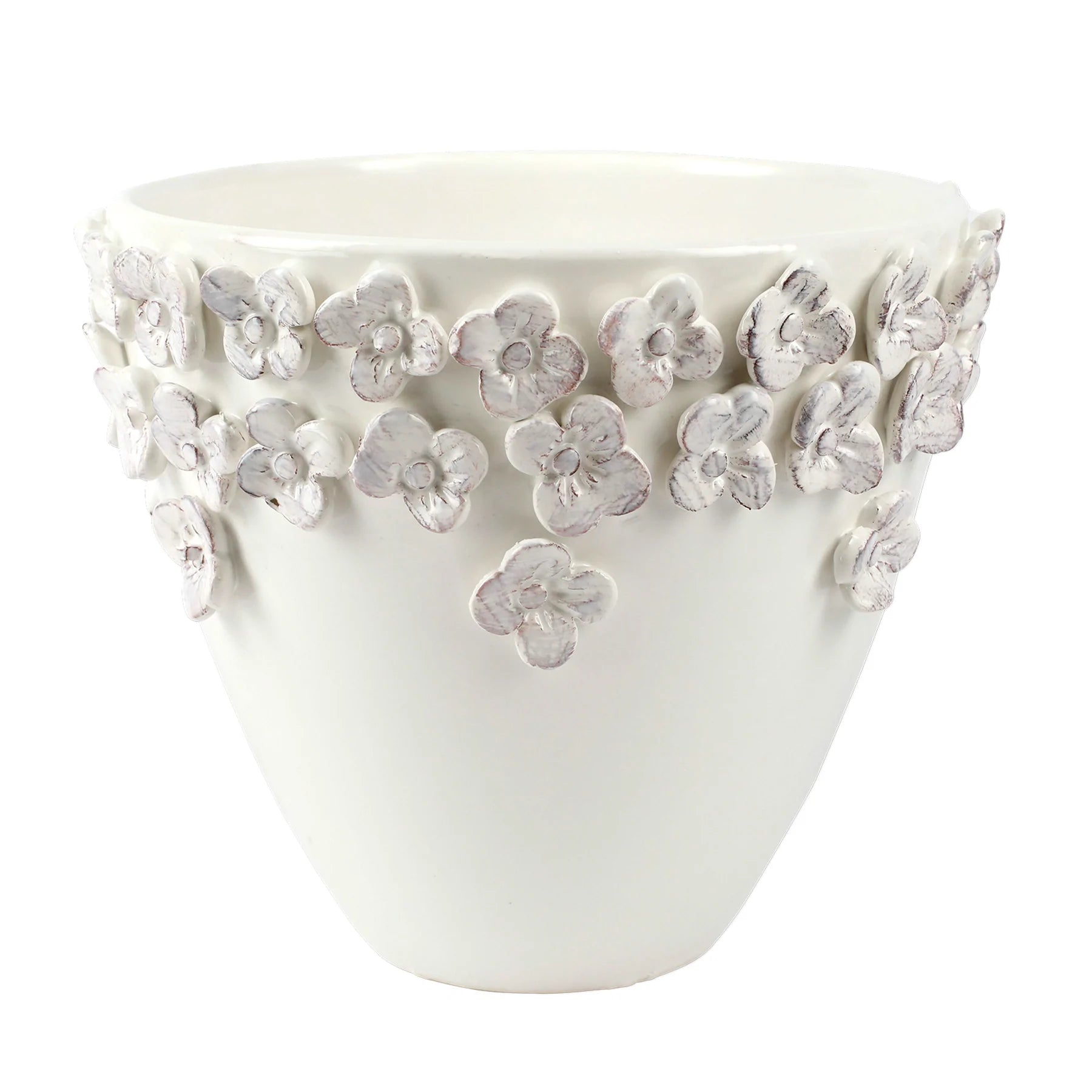 Vietri Rustic Garden Medium Cachepot