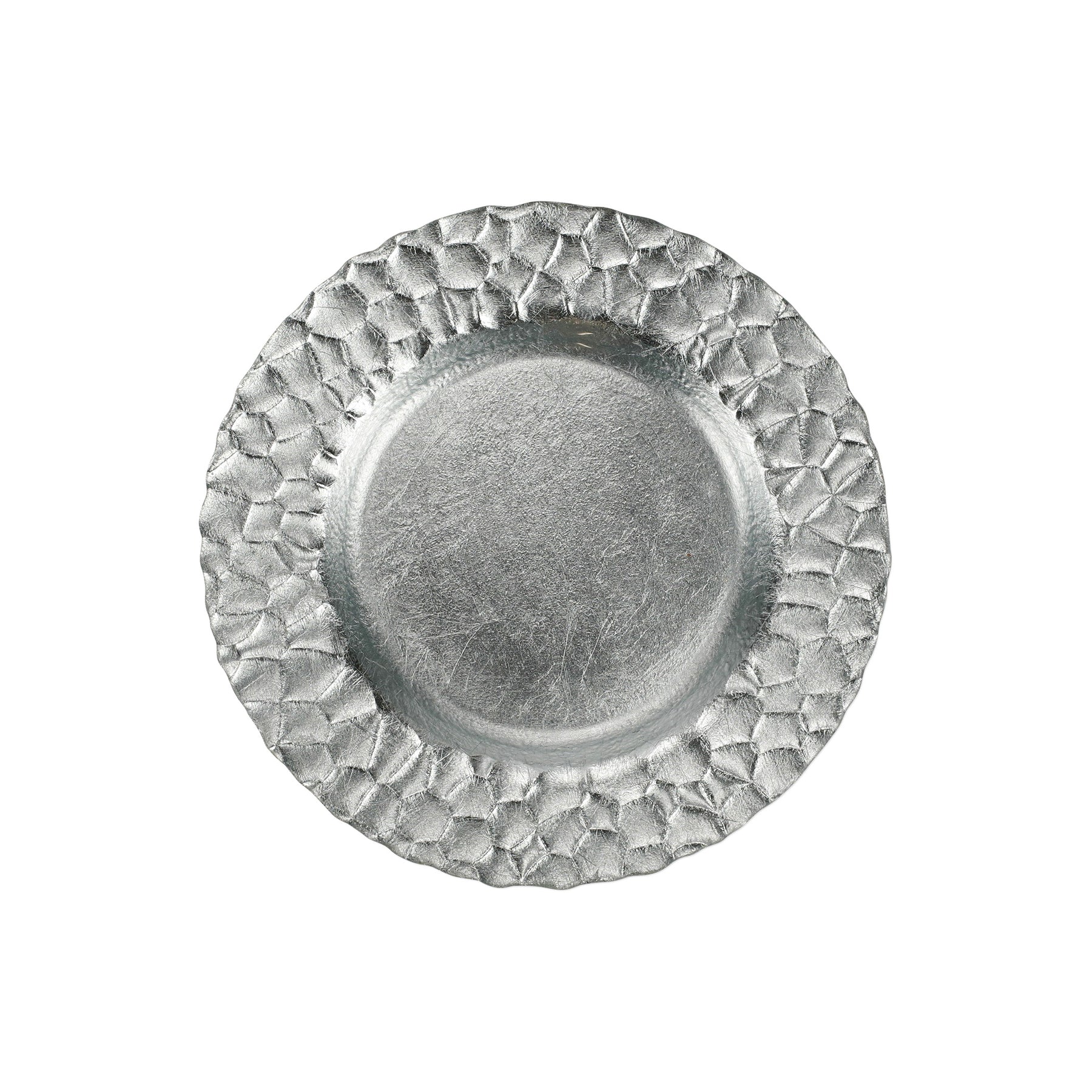 Vietri Rufolo Glass Honeycomb Salad Plate