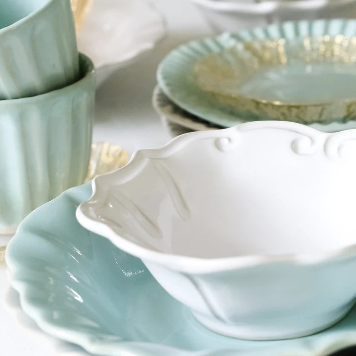 Vietri Incanto Stone Ruffle Pasta Bowl