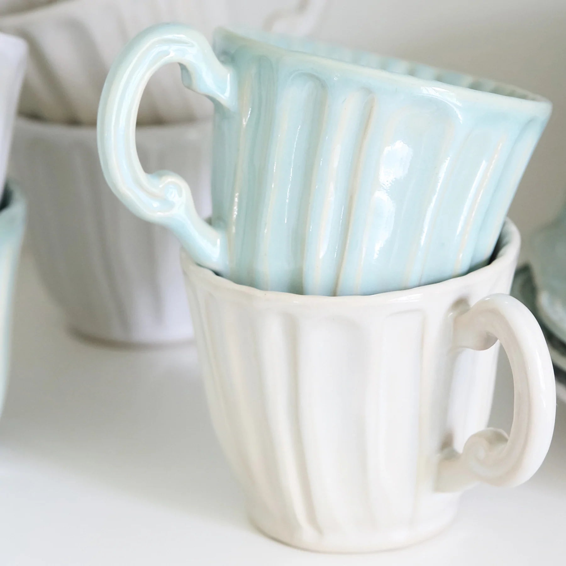 Vietri Incanto Stone Stripe Mug