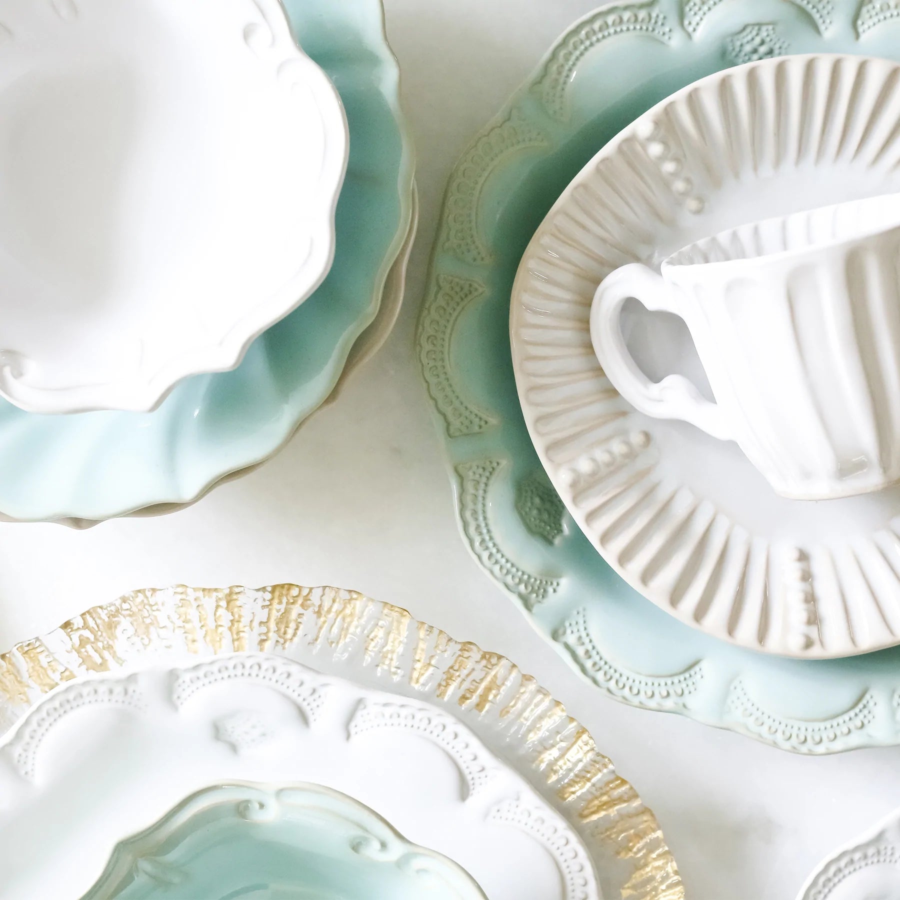 Vietri Incanto Stone Striped Salad Plate