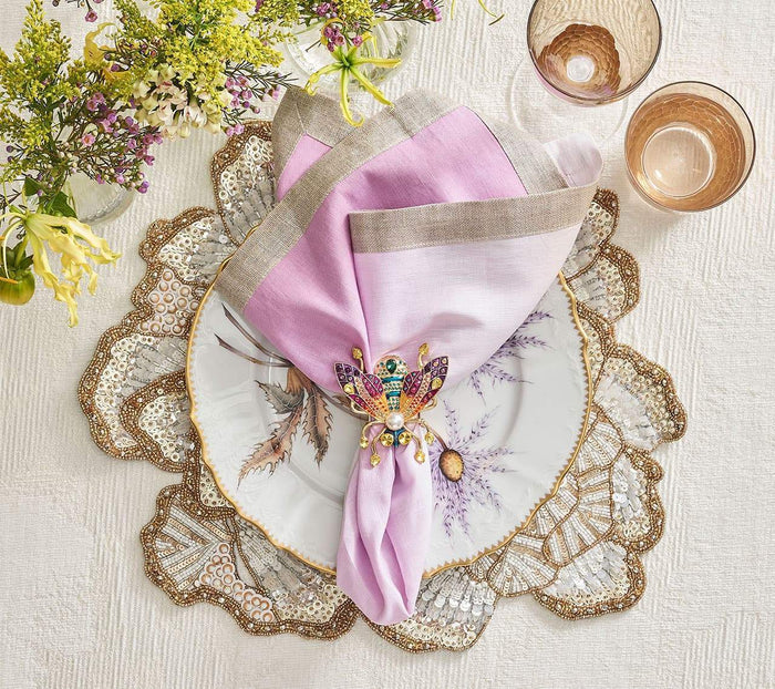 Kim Seybert Dip Dye Napkin in Lilac, Set of 4