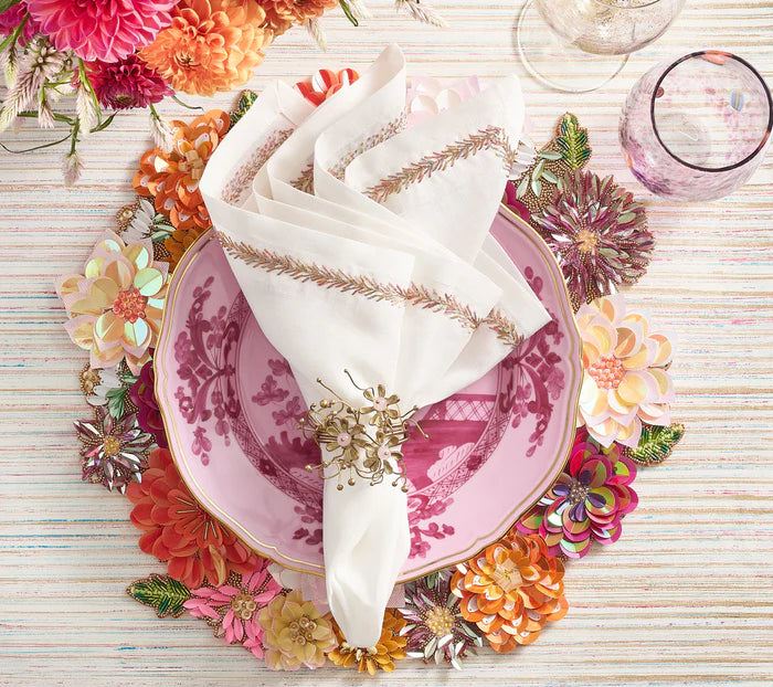 Kim Seybert Dahlia Placemat in Multi, Set of 2