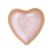 Baroque Glass Pink Heart Plate