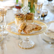 Vetro Gold Petit Four Stand