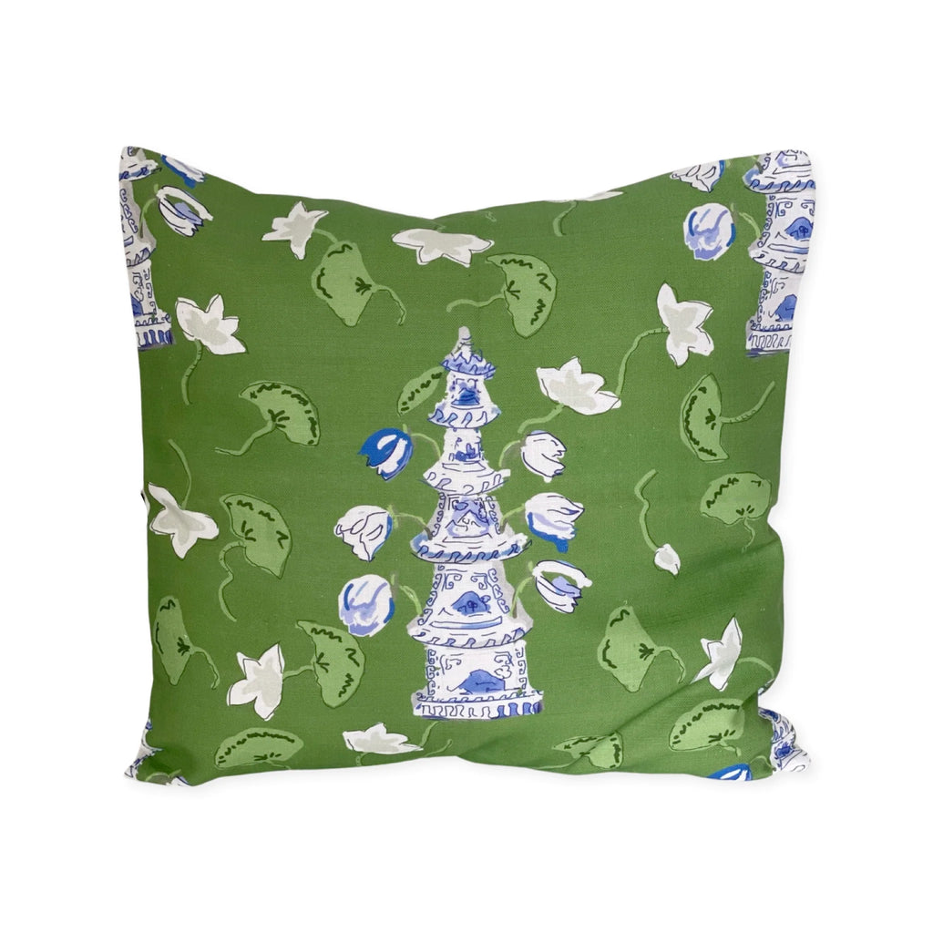 Dana Gibson Tulipiere in Green Pillow