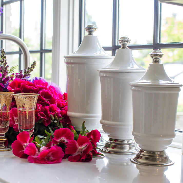 Tuscan Footed Canisters