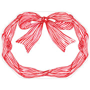 Red Bow Posh Die-Cut Placemat, Paper
