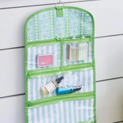 Rosemary Stripe Blue Hanging Travel Case