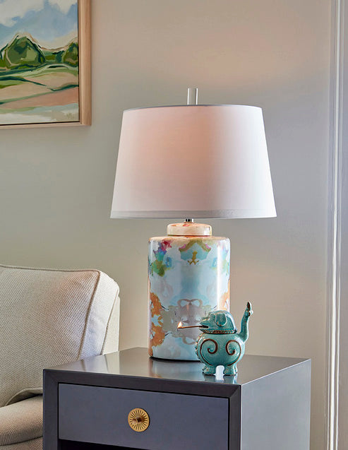 Laura Park Wintergreen Cylinder Lamp