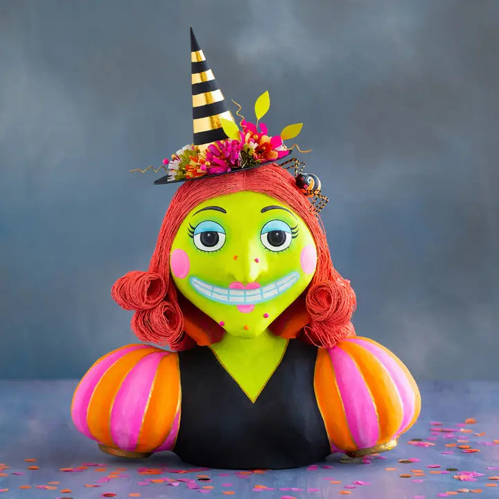 Glitterville Itchy Witchy Bust Display