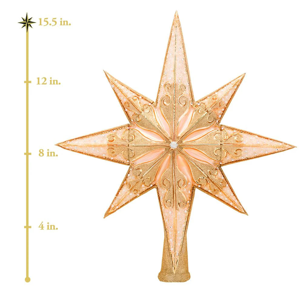 Christopher Radko Champagne Stellar Christmas Tree Topper