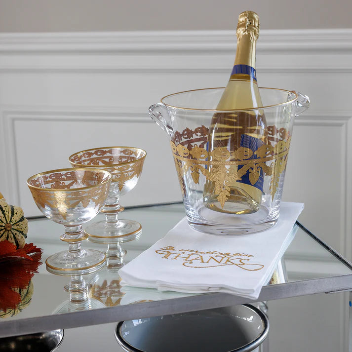 Vetro Gold Ice Bucket