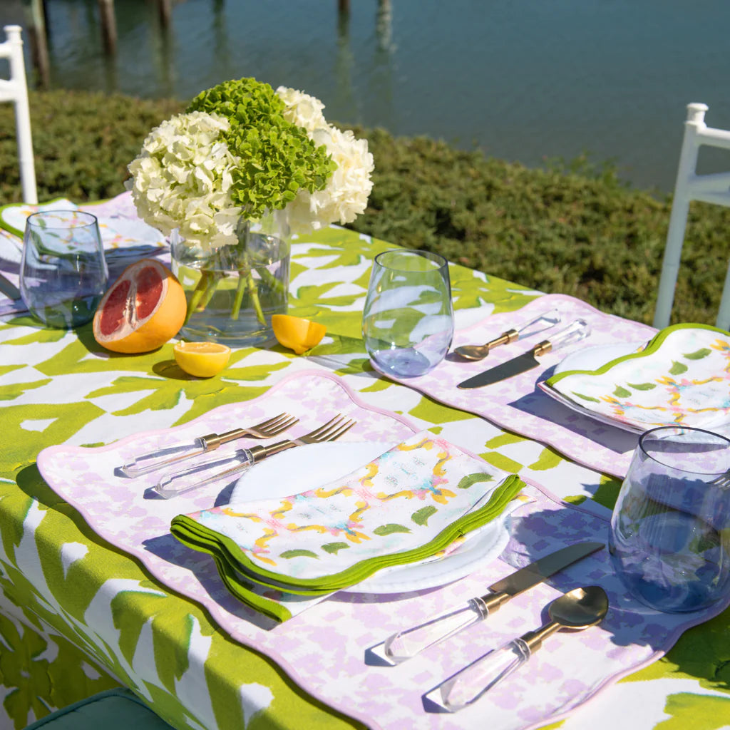 Laura Park Palm Green Tablecloth