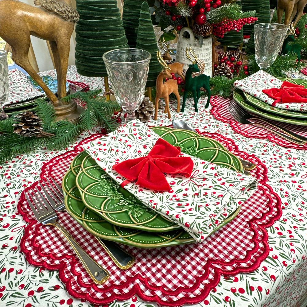 Mistletoe Napkin, Set of 4