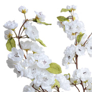 White Cherry Blossoms in Glass, 28"H