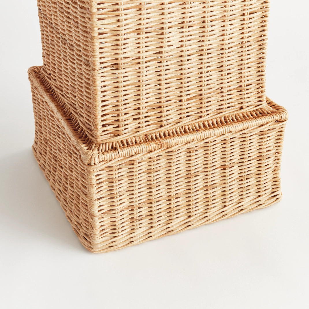 Charleston Rattan Pedestal, Tall