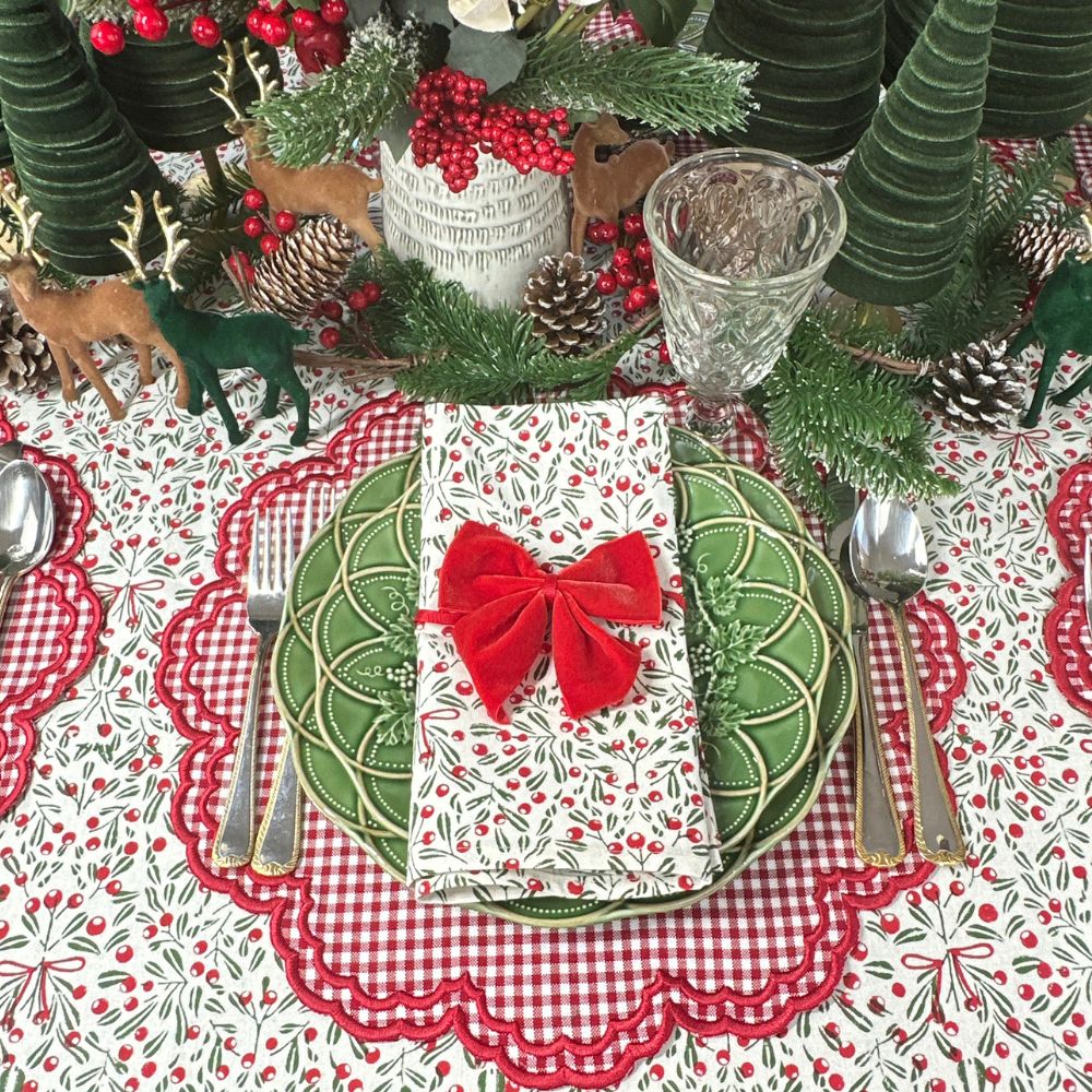 Mistletoe Napkin, Set of 4