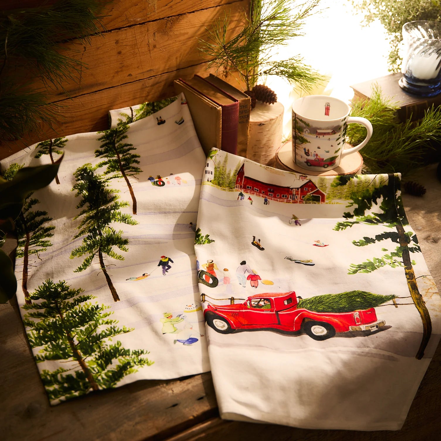 Caskata by Felix Doolittle Winter Wonderland Kitchen Towels, Set of 2 Asst