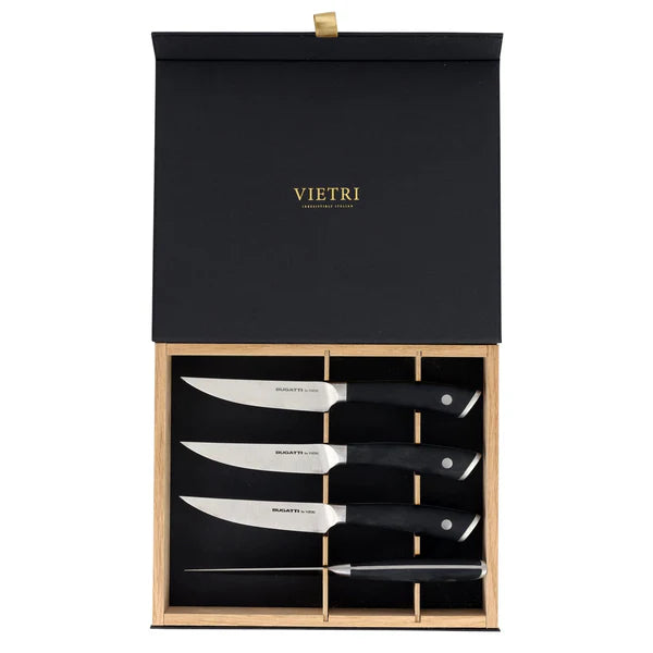 Coltelli Black Steak Knives, Set of 4