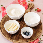 Lastra White Assorted Prepping Bowls, Set of 4 Asst