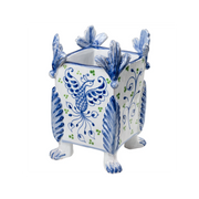 Garden Party Cachepot with Blue Phoenix