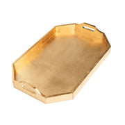 Large Tray With Gold Finish