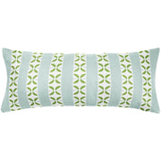 Petal Stripe Light Blue Decorative Pillow, More Sizes