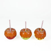 Gasp, Sniffles and Giggles Candy and Carmel Apples, Set of 3
