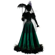 Halloween Dame with Parasol, New!