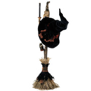 Bramble Broom with Witch Hat