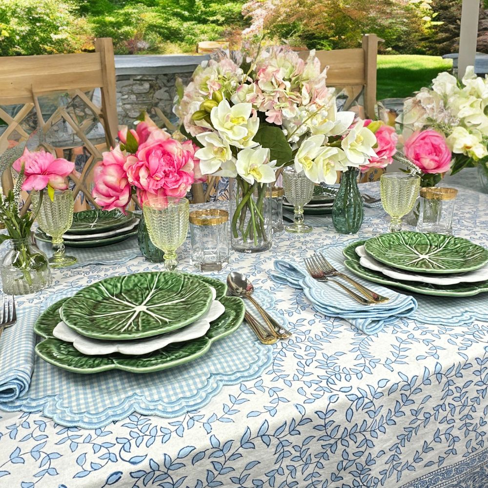 Bettina Placemat - Blue Gingham, Set of 4