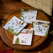 Caskata Winter Birchwood Coasters, Set of 4
