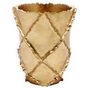Leila Gold Leaf Traditional Vase