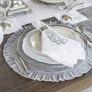 Bella Bianca Rosette Dinner Plate