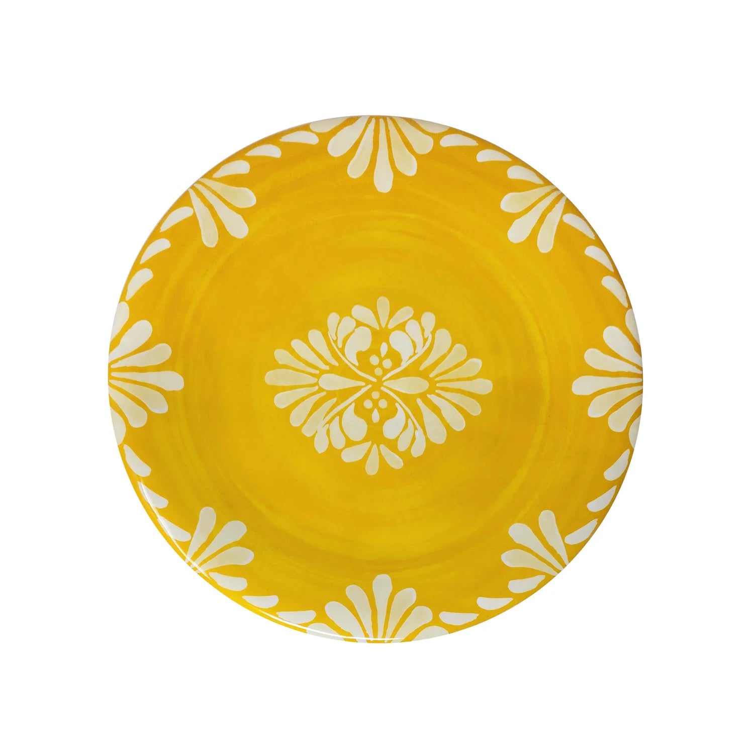 Paloma Orange Melamine Salad Plate, Set of 4