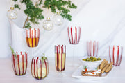 Nuovo Stripe Holiday Glasses