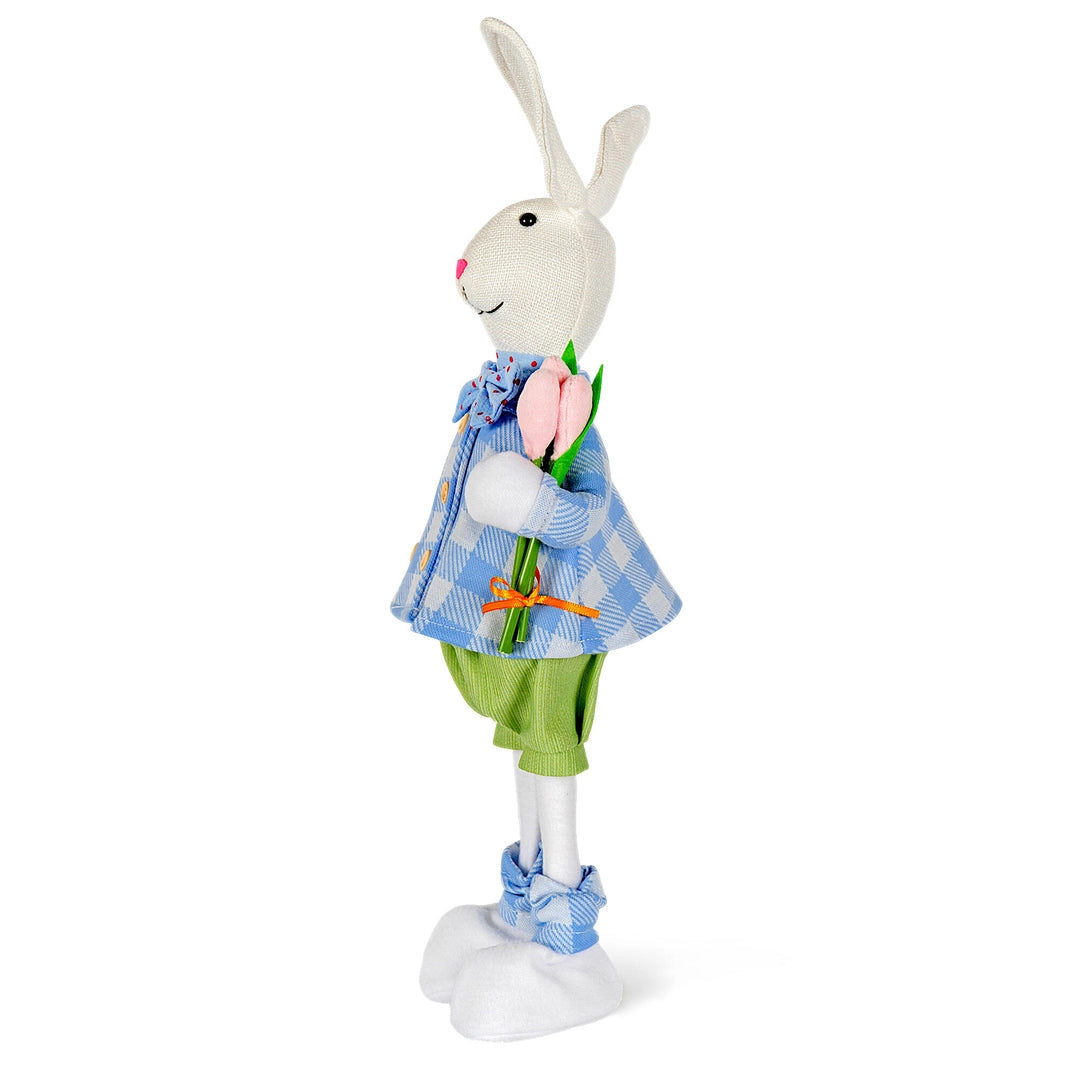 Oliver with Tulip Rabbit Fabric Easter Decor