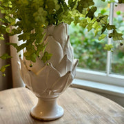 Scavo Harvest Vase, Antique White
