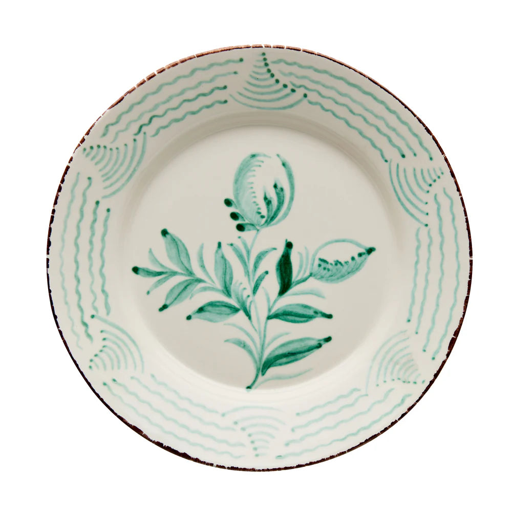 Green Casa Nuno Waves Dinner Plate, Set of 2