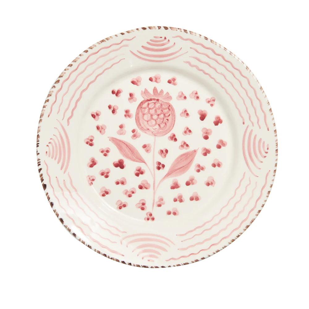 Pink Casa Nuno Pomegranate Dinner Plate, Set of 2