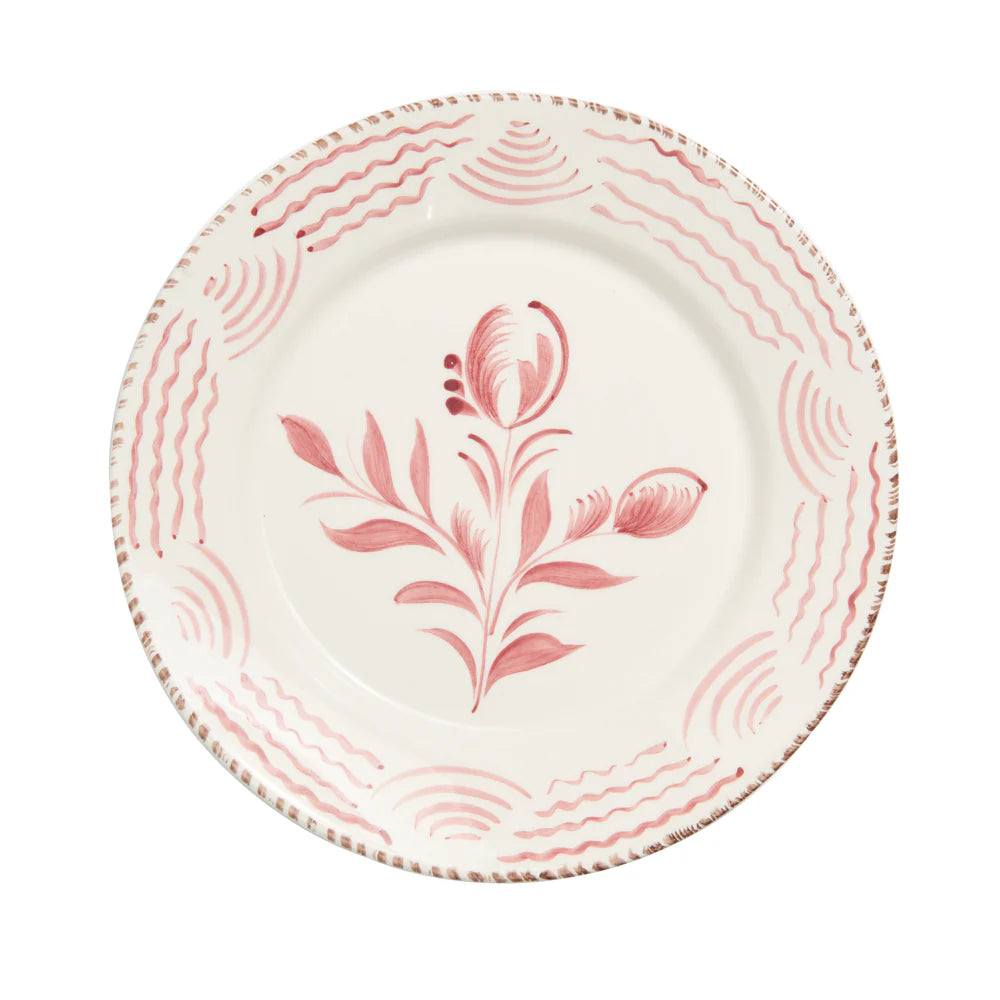 Pink Casa Nuno Flowers Dinner Plate, Set of 2