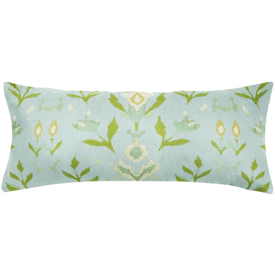 Petal Garden Aqua Decorative Pillow, More Sizes