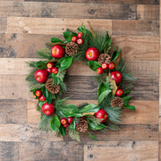 Magnolia and Apple Wreath, 24"