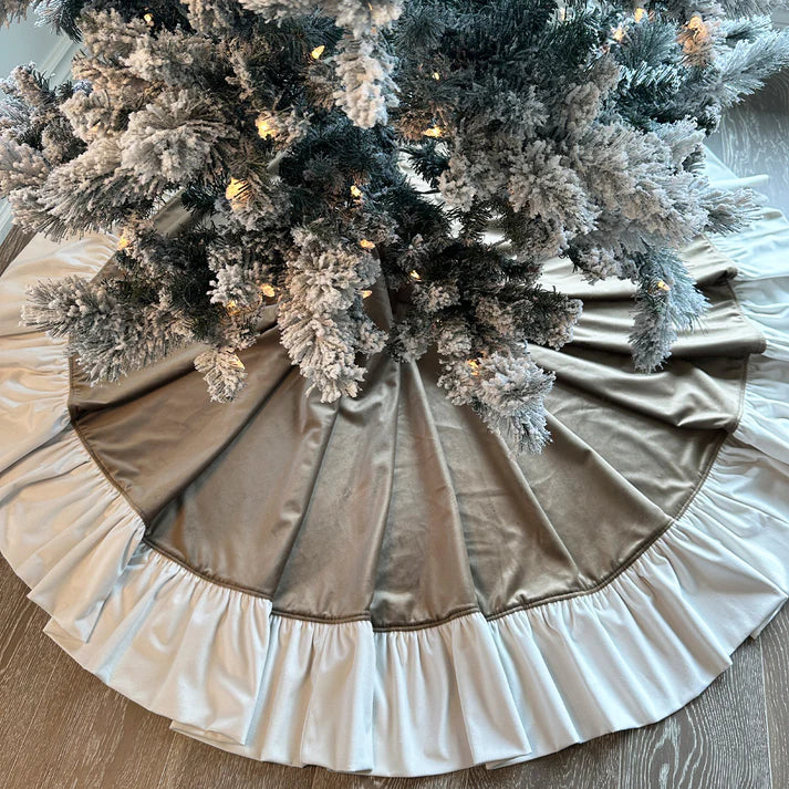 Reversible Cream Velvet Tree Skirt