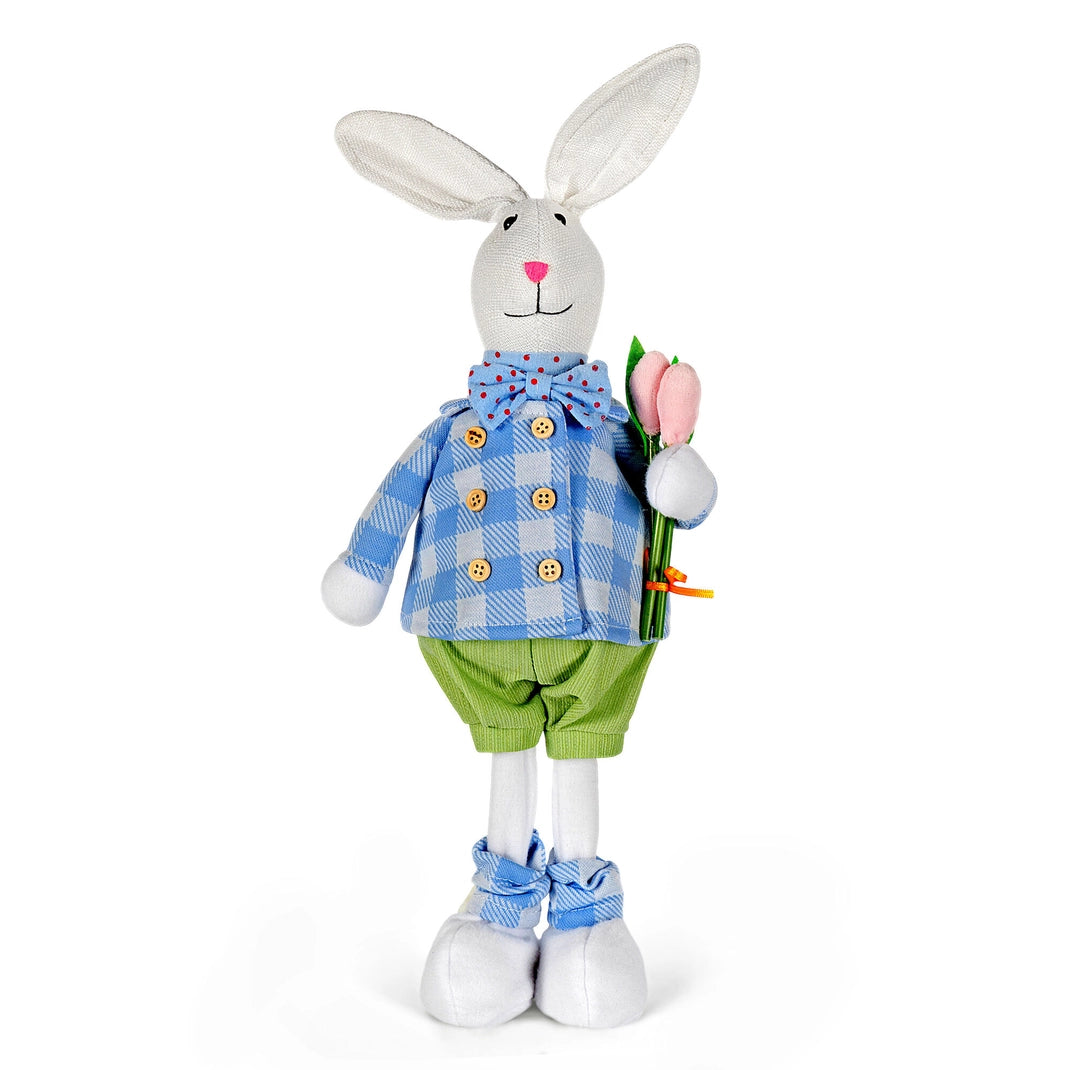 Oliver with Tulip Rabbit Fabric Easter Decor
